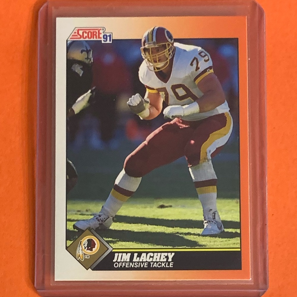 Jim Lachey #360 1991 Score Football Trading Card